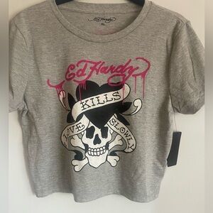 NWT Ed Hardy Tee “Love Kills Slowly”
